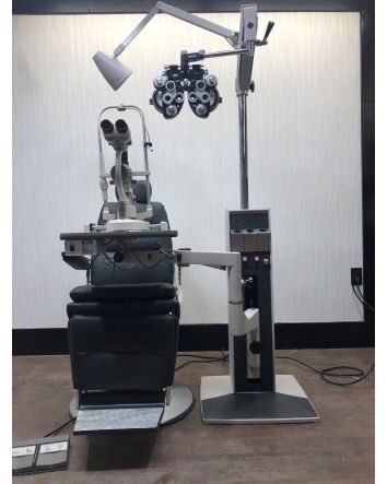 Ophthalmic Exam Lane-Reliance 980 Chair, 7720 IC Stand, Marco G4 Ultra Slit lamp-Topcon VT-10(-) Phoropter